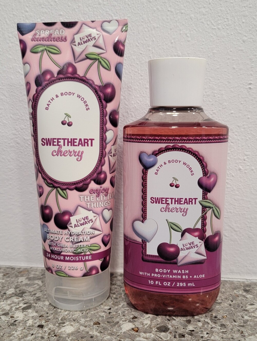 Sweetheart Cherry duo/body wash & body cream